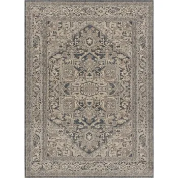 Koberec Koberec LEGEND 468 10 GB500 OSTA - Rozeta / rám, exkluzivní šedý / béžový