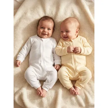 Pánské tričko Sinsay - Sada 2&nbsp;kusů bavlněných overalů - bílá - 824DY-00X - 824DY-00X-80