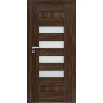 Interiérové dveře Interiérové rámové dveře Scala B7 s obdelným a horizontálním prosklením. Dveře mají rám z MDF desky.