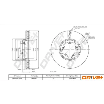 Brzdový kotouč Brzdový kotouč Dr!ve+ DP1010.11.1617