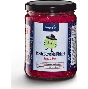 Pickles Czechoslovakia - fermentovaná zelenina s křenem, 490 g