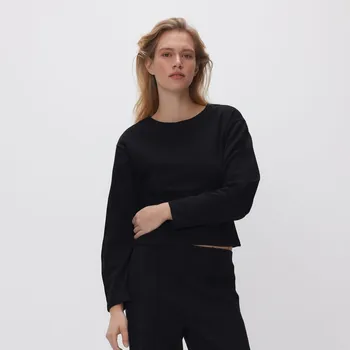 Dámská mikina Reserved - Hladká mikina - černý - 697GA-99X - 697GA-99X-L