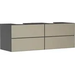 Skříňka pod umyvadlo pod desku Hansgrohe Xevolos E 157x55,5x55 cm břidlicová matná šedá mat 54201390
