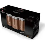 Dóza na potraviny sada 3 ks Rosegold Metallic Line
