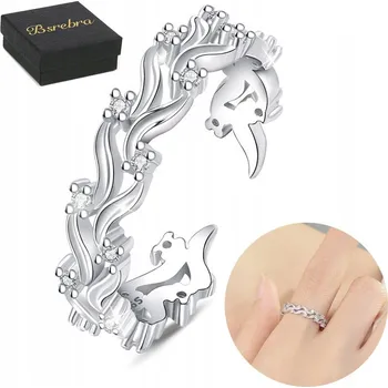 Prsten Prstýnek 925 Stříbrné prsteny Dámské Stříbro Nastavitelné