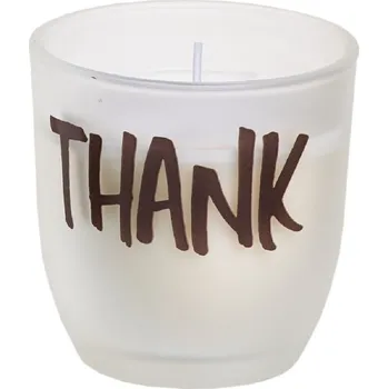 Svíčka SPAAS Svíčka ve skle s nápisem - THANK