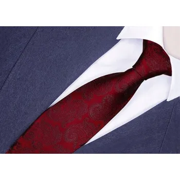 Kravata GREG široká kravata červená