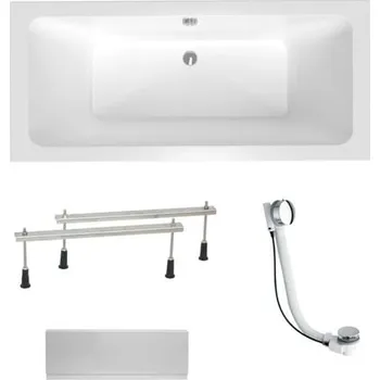 Obdélníková vana Laguna Nora Plus 170x75 cm akrylát levá i pravá SIKONO1700ANPC