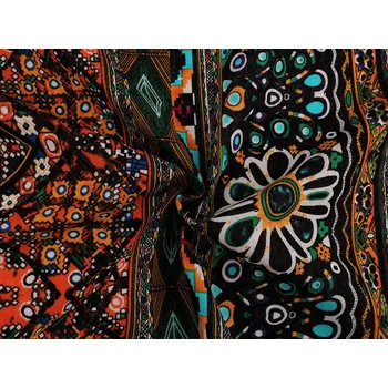 Bavlněná tkanina / plátno s řidší etno vazbou