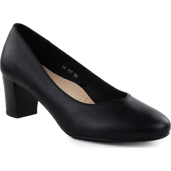 Dámské lodičky Dámské nízké lodičky na jehlovém podpatku černé Sergio Leone PB177 36