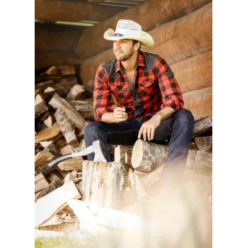 Vybavení pro jezdce Pánská westernová košile LUMBERJACK Červená L