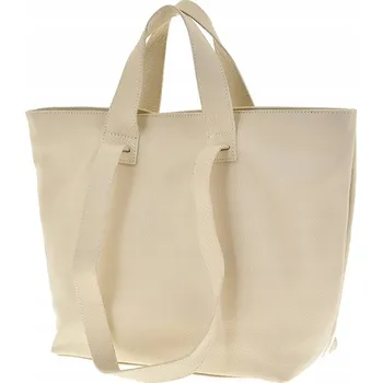 Kabelka Vera Pelle kabelka z pravé kůže béžová