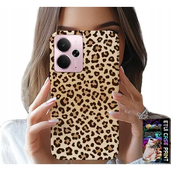 Pouzdro na mobilní telefon POUZDRO PRO REALME 14 5G / 14T - S ZADNÍ KRYT ZADNÍM DÍLEM, S LEOPARDÍM VZOREM