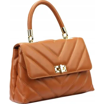 Kabelka Vera Pelle kabelka z pravé kůže hnědá