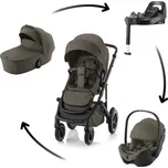 BRITAX RÖMER set kočárek Smile 5Z + hluboká korba + autosedačka Baby-Safe PRO + Vario Base 5Z Lux, Urban Olive