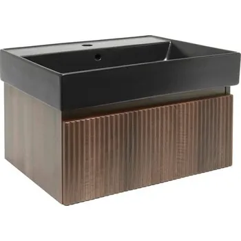 Koupelnový nábytek Koupelnová skříňka s umyvadlem SAT Evolution 78x30x44,8 cm ořech mat SATEVO80NAU2B