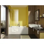 Vana s dvířky Juwel Duett 170x75 cm akrylát pravá SIKOVAD170P