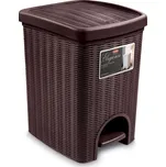 STEFANPLAST Odpadkový koš 20 l, 31x27,5x39cm, hnědý