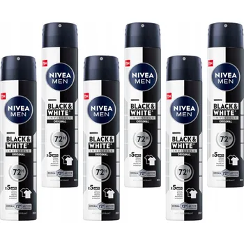 Nivea Men Black & White Invisible 6x200 ml antiperspirant