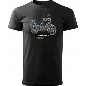 Tričko na motorku s motivem motocyklu Transalp 750