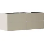 Skříňka pod umyvadlo pod desku Hansgrohe Xevolos E 137x55,5x55 cm písková matná béžová mat 54197390