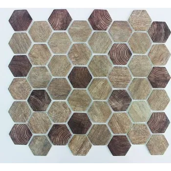 Obklad Skleněná mozaika Premium Mosaic brown 28x33 cm mat MOSV45WBR