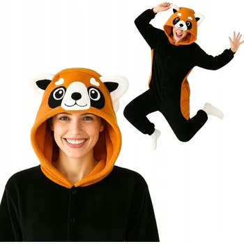 Karnevalový kostým Pyžamo Overal Kigurumi Kostým Převlek Zrzavá Panda M: 155 - 165 cm