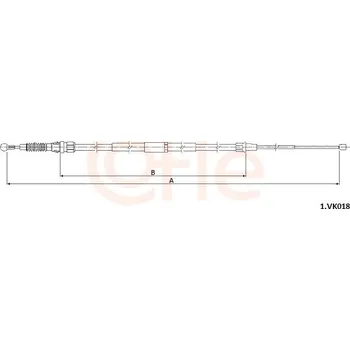 Lanko parkovací brzdy Tažné lanko, parkovací brzda COFLE 92.1.VK018