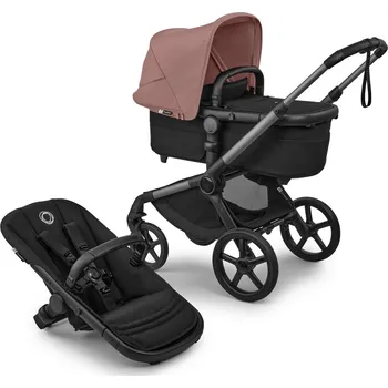 Kočárek BUGABOO Fox5 Renew Kompletní kočárek Graphite/Heritage Black/Dusty Pink