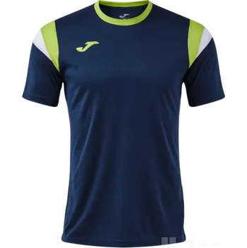 Triko JOMA TERRA DANUBIO, barva tmavě modrá - limetková - bílá, velikost 2XL