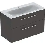 Koupelnová skříňka s umyvadlem Geberit Selnova 100x50,2x65,2 cm láva mat 501.245.00.1