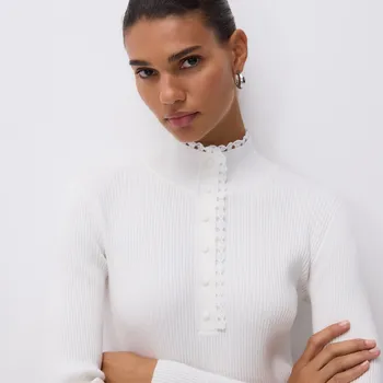 Dámská halenka Reserved - Halenka se stojáčkem - tělová - 043GS-02X - 043GS-02X-S