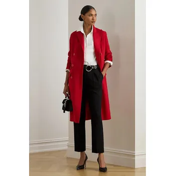 Dámský kabát Kabát s příměsí vlny Lauren Ralph Lauren 200979933 červená 33X, vel. 34