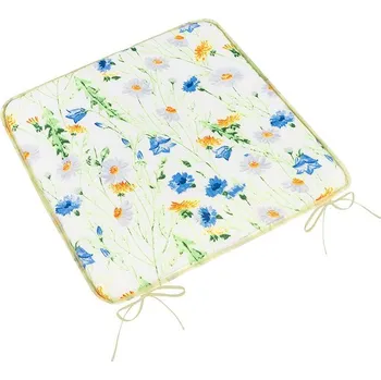 Podsedák Sedák Adéla hladký Modrá,Žlutá,Bílá - 40x40 cm