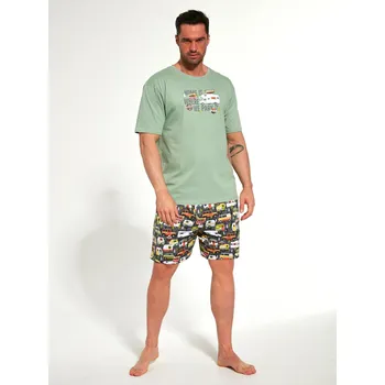 Pyžamo Cornette 326/123 Camper kr/r S-XL Barva: Zelená, Velikost: XXL