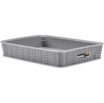 Úložný box STEFANPLAST Elegance 30960 Úložný koš L, šedý