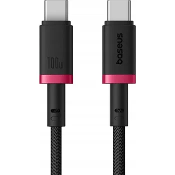 Datový kabel Kabel Baseus Dura USB-C na USB-C 100W 2m (červeno-černý)