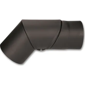 Kouřovod Kovo Kraus Koleno stavitelné 0 - 90° 160mm černé