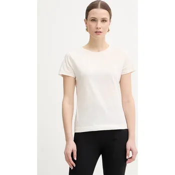 Pánské tričko Bavlněné tričko Marella MLMEURO 2613971015200 béžová 01X, vel. XL