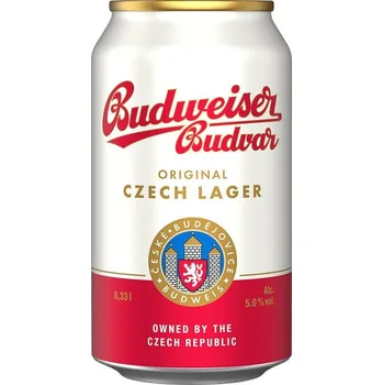Pivo Budějovický Budvar Světlý ležák 12° 0,33 l