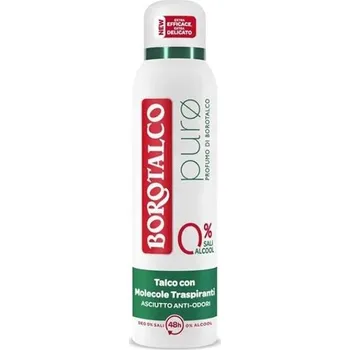 Kosmetika Borotalco Deo Spray Puro 0% tělový deodorant ve spreji 150 ml