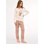 Pyžamo Cornette 592/193 Sweet Dog dl/r dívčí Barva: ecru, Velikost: 146-152