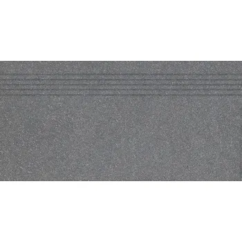 Dlažba Schodovka Rako Block černá 40x80 cm mat DCP84783.1