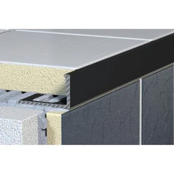 ukončovací lišta Lišta ukončovací "L" Havos černá mat, hliník komaxit, délka 250 cm, výška hrany 10 mm, ALKMC10250