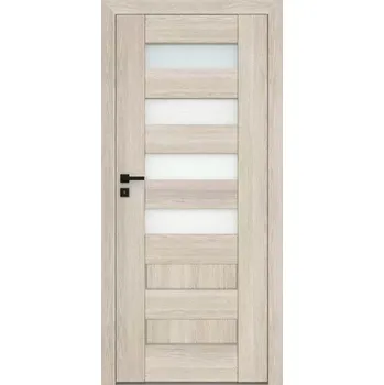 Interiérové dveře Interiérové rámové dveře Scala A4 s obdelným a horizontálním prosklením. Dveře mají rám z MDF desky.