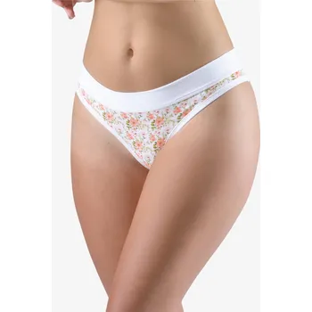 Kalhotky GINA 16179P Kalhotky bokové - brazilky Barva: Bílá-Maracuja, Velikost: S/M