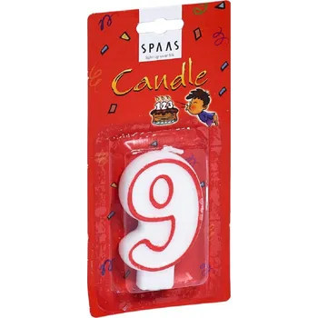 Dortová svíčka SPAAS Narozeninová svíčka - číslo 9