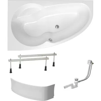 Asymetrická vana Laguna Luiza 140x95 cm akrylát levá SIKOLU1400LAPNP