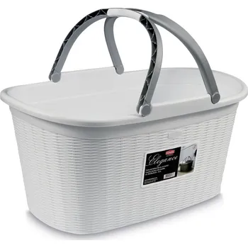 Úložný box STEFANPLAST Košík na prádlo Elegance 35l, bílý