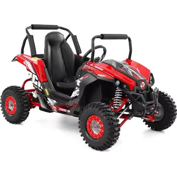 Dětské elektrovozidlo Akumulátorová buggy - HECHT 54849 RED (Elektrická čtyřkolka HECHT 54849 RED s 6" koly a výkonným 48V/12Ah akumulátorem je ideální pro mládež. S maximální rychlostí 22 km/h, dojezdem až 25 km a nosností 80 kg je to skvělý výběr pro bezpečnou a zábavnou jíz